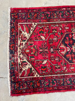 4'3 x 6'8 Vintage Hamadan rug #2181 / 4x7 Vintage Rug - Blue Parakeet Rugs