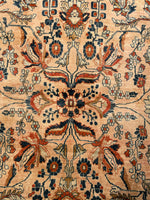 13' x 17'6 Antique Peach Persian Lilihan Rug #2505 / 13x17 vintage rug - Blue Parakeet Rugs
