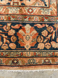 13' x 17'6 Antique Peach Persian Lilihan Rug #2505 / 13x17 vintage rug - Blue Parakeet Rugs