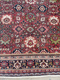 7'1 x 10'10 Antique Mahal rug #2184 / 7x11 Vintage Rug - Blue Parakeet Rugs