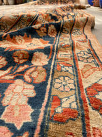 13' x 17'6 Antique Peach Persian Lilihan Rug #2505 / 13x17 vintage rug - Blue Parakeet Rugs