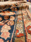 13' x 17'6 Antique Peach Persian Lilihan Rug #2505 / 13x17 vintage rug - Blue Parakeet Rugs