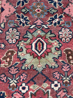 7'1 x 10'10 Antique Mahal rug #2184 / 7x11 Vintage Rug - Blue Parakeet Rugs