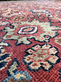 7'1 x 10'10 Antique Mahal rug #2184 / 7x11 Vintage Rug - Blue Parakeet Rugs