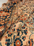 13' x 17'6 Antique Peach Persian Lilihan Rug #2505 / 13x17 vintage rug - Blue Parakeet Rugs