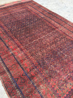 6'7 x 11'10 nomadic Baluch Rug (#640) - Blue Parakeet Rugs