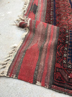 6'7 x 11'10 nomadic Baluch Rug (#640) - Blue Parakeet Rugs
