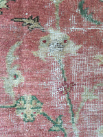 9'2 x 13'4 worn Antique Turkish Rug (#1369) - Blue Parakeet Rugs