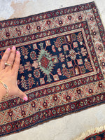 2'10 x 7'3 Antique Persian Skinny Runner #2599ML / vintage skinny runner - Blue Parakeet Rugs