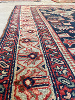 2'10 x 7'3 Antique Persian Skinny Runner #2599ML / vintage skinny runner - Blue Parakeet Rugs