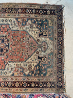 3'5 x 4'9 Antique Persian Ferahan Sarouk Rug #2699ML - Blue Parakeet Rugs