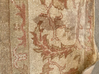 9'1 x 11'7 Heavy duty Vintage Turkish Oushak rug #2185 / 9x12 Vintage Rug - Blue Parakeet Rugs