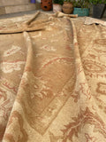 9'1 x 11'7 Heavy duty Vintage Turkish Oushak rug #2185 / 9x12 Vintage Rug - Blue Parakeet Rugs