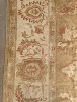 9'1 x 11'7 Heavy duty Vintage Turkish Oushak rug #2185 / 9x12 Vintage Rug - Blue Parakeet Rugs