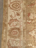 9'1 x 11'7 Heavy duty Vintage Turkish Oushak rug #2185 / 9x12 Vintage Rug - Blue Parakeet Rugs