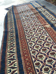 2'7 x 5'10 Antique Caucasian Rug - Blue Parakeet Rugs