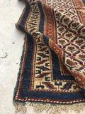 2'7 x 5'10 Antique Caucasian Rug - Blue Parakeet Rugs