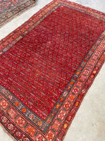 4'8 x 7'6 Antique Karabagh rug #2188ML / 5x8 Vintage Rug - Blue Parakeet Rugs