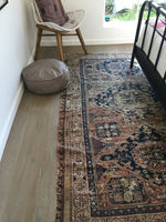 5’1 x 8’1 Antique Soumak flat weave rug - Blue Parakeet Rugs