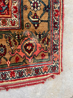 red small vintage persian rug