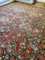 10’4 x 13’7 Antique Persian Mahal #2310ML / 10x14 Mahal - Blue Parakeet Rugs