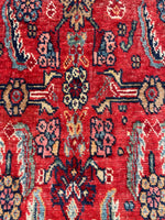 4'5 x 5'9 Antique Iron Rug Bidjar rug #2186ML / 5x6 Vintage Rug - Blue Parakeet Rugs