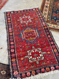 3x5 Vintage Persian Gharajeh Rug #1303-B - Blue Parakeet Rugs