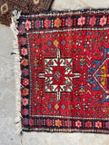 3x5 Vintage Persian Gharajeh Rug #1303-B - Blue Parakeet Rugs