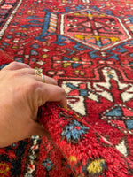 3x5 Vintage Persian Gharajeh Rug #1303-B - Blue Parakeet Rugs