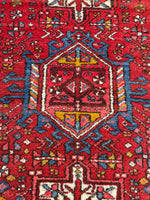 3x5 Vintage Persian Gharajeh Rug #1303-B - Blue Parakeet Rugs