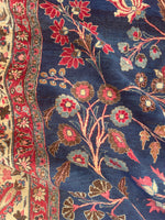10'4 x 13' Antique Persian rug #1838 / Large Vintage Rug / 10x13 Vintage Rug - Blue Parakeet Rugs