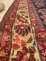 10'4 x 13' Antique Persian rug #1838 / Large Vintage Rug / 10x13 Vintage Rug - Blue Parakeet Rugs