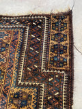 3'1 x 4'4 Antique Baluch Prayer rug #1172-A - Blue Parakeet Rugs
