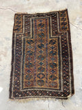 3'1 x 4'4 Antique Baluch Prayer rug #1172-A - Blue Parakeet Rugs