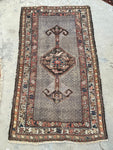 3'7 x 6'3 Antique Kurdish Lavander rug #2189ML / 4x6 Vintage Rug - Blue Parakeet Rugs