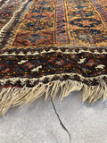 3'1 x 4'4 Antique Baluch Prayer rug #1172-A - Blue Parakeet Rugs