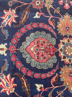 10'4 x 13' Antique Persian rug #1838 / Large Vintage Rug / 10x13 Vintage Rug - Blue Parakeet Rugs
