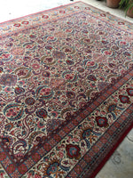 9'1 x 12'3 Persian Kashan rug #2286 - Blue Parakeet Rugs