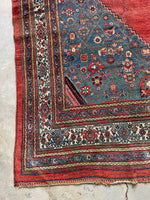 9'6 x 15' Antique Oversize Persian Bidjar rug #2705 - Blue Parakeet Rugs
