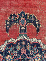 9'6 x 15' Antique Oversize Persian Bidjar rug #2705 - Blue Parakeet Rugs