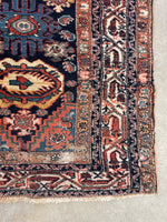 3'2 x 16'9 Antique Persian Malayer runner #2190ML / 3x17 Vintage Runner - Blue Parakeet Rugs