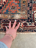 3'2 x 16'9 Antique Persian Malayer runner #2190ML / 3x17 Vintage Runner - Blue Parakeet Rugs