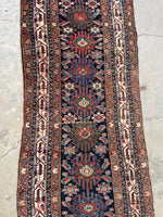 3'2 x 16'9 Antique Persian Malayer runner #2190ML / 3x17 Vintage Runner - Blue Parakeet Rugs