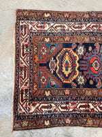 3'2 x 16'9 Antique Persian Malayer runner #2190ML / 3x17 Vintage Runner - Blue Parakeet Rugs