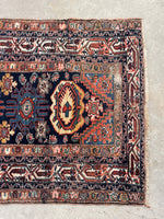 3'2 x 16'9 Antique Persian Malayer runner #2190ML / 3x17 Vintage Runner - Blue Parakeet Rugs