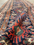 3'2 x 16'9 Antique Persian Malayer runner #2190ML / 3x17 Vintage Runner - Blue Parakeet Rugs