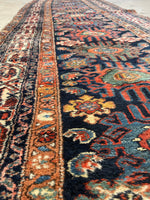 3'2 x 16'9 Antique Persian Malayer runner #2190ML / 3x17 Vintage Runner - Blue Parakeet Rugs