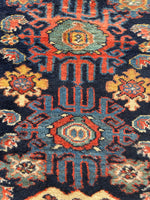 3'2 x 16'9 Antique Persian Malayer runner #2190ML / 3x17 Vintage Runner - Blue Parakeet Rugs