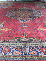 16' x 16'4 square antique Spanish Rug / 16x16 rug - Blue Parakeet Rugs