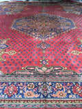 16' x 16'4 square antique Spanish Rug / 16x16 rug - Blue Parakeet Rugs
